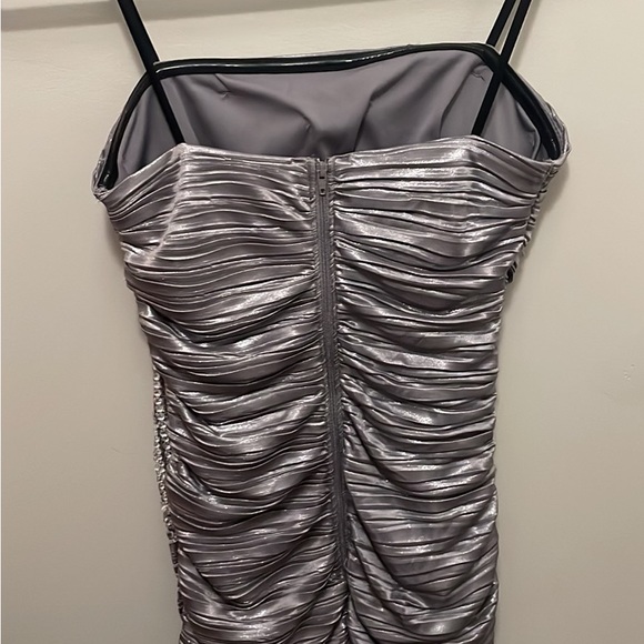 NEVER WORN - Strapless Dress - Silver with Rhinsetones - Picture 1 of 2